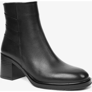 Kadın Siyah Hakiki Deri Topuklu Bot 4K2UB59153