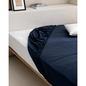 Madame Coco Manon King Size %100 Pamuk Ranforce Lastikli Çarşaf - Lacivert