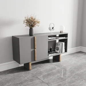 Zenith Ofis Dolabı Antrasit Ceviz