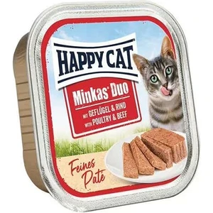 Happy Cat Minkas Duo Tavuk ve Sığır Etli Yetişkin Kedi Konservesi 100GR