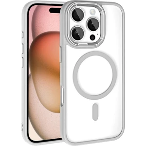Apple iPhone 16 Pro Max Magsafe Sarj Özellikli Hasar Önleyici Kamera Lens Korumalı Tpu Silikon Vember Kılıf