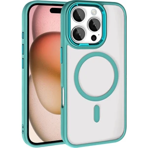 Apple iPhone 16 Pro Max Magsafe Sarj Özellikli Hasar Önleyici Kamera Lens Korumalı Tpu Silikon Vember Kılıf