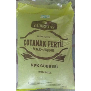 25 Kg Çotanak Fertil Gübre 20.12.15 2(MgO) B Zn Gübretaş