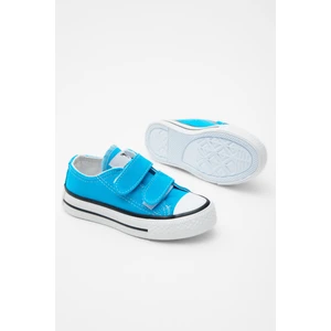 Tonny Black Kauçuk Tabanlı Cırtlı Spor Ayakkabı Erkek Çocuklar İçin Bebe Mavisi