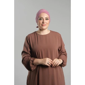Gül Kurusu Pratik Hazır Geçmeli Fiyonklu Bone Sandy Çift Taraflı Çapraz 3007B_18