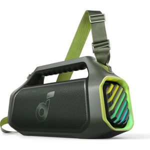 Soundcore Boom 2 Plus Bluetooth Hoparlör - 140W- 2+2 Stereo Kanal - Bassup 2.0 - 30W Hızlı Şarj - 20 Saat Oynatma Süresi - Ipx7 Su Geçirmezlik - Rgb Işıklar - Usb-C - Özel Eq - Yeşil - A3134