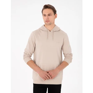 Pierre Cardin Erkek Taş Regular Fit Kapüşonlu İçi Polarlı Sweatshirt 50298987-VR049