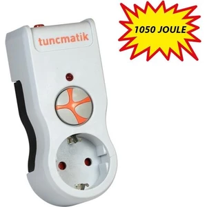 Tuncmatik Tekli Akım Korumalı Priz Anahtarlı Beyaz TSK19019 (1050 Joule)