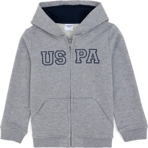 U.S. Polo Assn. Erkek Çocuk Gri Melanj Hırka (Örme) 50293472-VR086