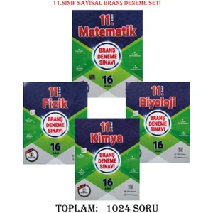 Özdebir Yayınları 11.Sınıf 16X16 Sayısal Branş Deneme Seti (Matem