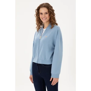 U.S. Polo Assn. Kadın Açık Mavi Sweatshirt 50299000-VR003