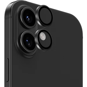 iPhone 16 Uyumlu Parlama Önleyici Benks Glass Warrior Metal Kamera Lens Koruyucu Koyu Gri