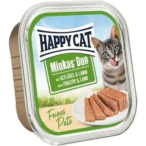 Happy Cat Minkas Duo Tavuk ve Kuzu Etli Yetişkin Kedi Konservesi 100GR