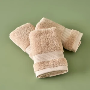 Bella Maison %100 Pamuk Premium Dorita El Havlusu 3'Lü Bej (30x50 Cm)