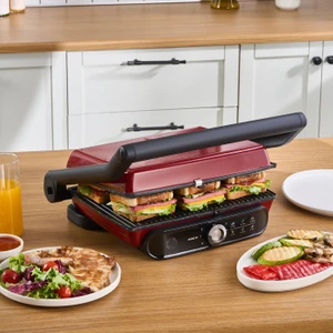 Gastro Grill Pro 2400W Izgara ve Tost Makinesi Kırmızı