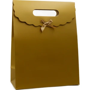 Repro Design 29x38 Büyük Boy Renkli Zarf Model Cırtlı Karton Çanta 1 Adet (Gold)