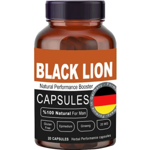 Black Lion Men Booster Erkeklere Özel Anlar 20 Capsul