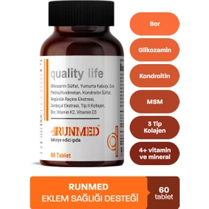 60 Tablet Glukozamin Msm Kondroitin Tip 2 Kolajen, Vitamin D3 K2, Yumurta Kabuğu Zarı, Akgünlük ( glucosamine chondroitin msm )