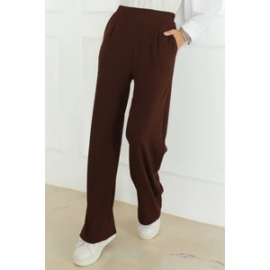 Cepli Bol Paça Pantolon 1197 - Acı Kahve