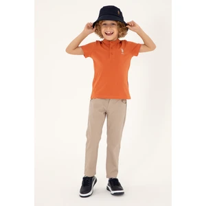 U.S. Polo Assn. Erkek Çocuk Tarçın Tişört Basic 50295504-VR191