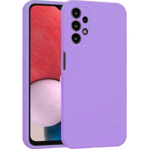 Samsung Galaxy A13 Kılıf Lansman Premium Silinebilir Lila Silikon