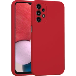 Samsung Galaxy A13 Kılıf Lansman Premium Silinebilir Kırmızı Silikon