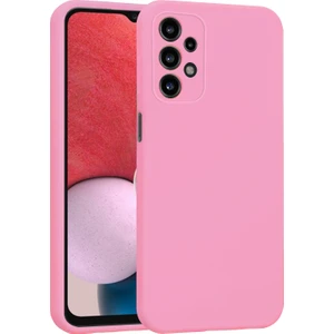 Samsung Galaxy A13 Kılıf Lansman Premium Silinebilir Pembe Silikon