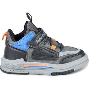31093 Çocuk Sneaker Spor Ayakkabı - Gri-Siyah - 26