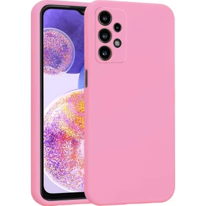 Samsung Galaxy A23 Kılıf Lansman Premium Silinebilir Pembe Silikon