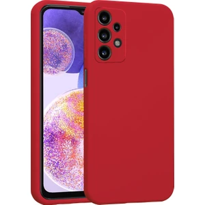 Samsung Galaxy A23 Kılıf Lansman Premium Silinebilir Kırmızı Silikon