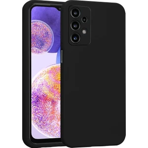 Samsung Galaxy A23 Kılıf Lansman Premium Silinebilir Siyah Silikon