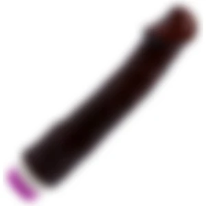 23 cm Siyah Titreşimli Realistik Damarlı Gerçekci Yapay Penis Dildo