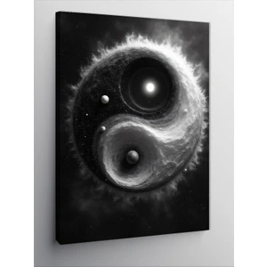 Kanvas Tablo Yin-Yang Galaksi