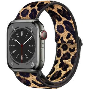 Cool Cold Apple Watch Seri 10 9 8 7 6 Se 5 4 3 2 1 Ultra 1/2 (42-44-45-46-49) mm Uyumlu Elastik Ayarlanabilir Kayış