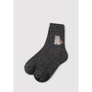 Yün Karışımlı Antrasit Bot Çorabı 1912833-80106