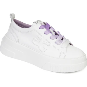 Kadın Beyaz Hakiki Deri Sneaker Ayakkabı 4Y2SA33710