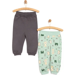 HelloBaby Basic Kaplan Baskılı 2li Patiksiz Alt Erkek Bebek