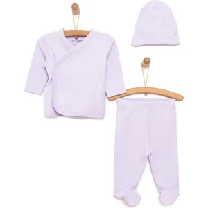 Yenidoğan Organik Zıbın-Şapka-Patikli Alt Unisex
