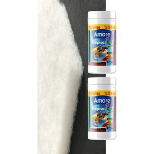 Tropical Mix Selection Lepistes-Melek-Moli Balık Yemi 2X125ML, Soffice 70GR Akvaryum Filtre Elyaf 34X180CM