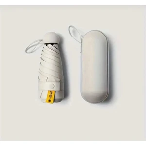 Özel Kılıflı Krem Renk Şemsiye (Kapsül Şemsiye)