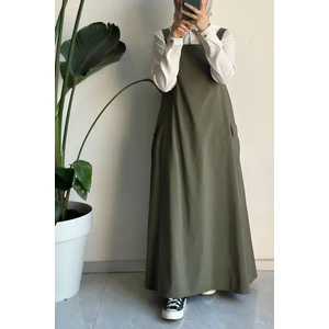 Ande Tesettür Salopet Jile - Haki yeşil