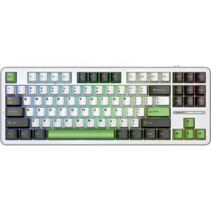 F87 Mekanik Rgb Tkl Graywood V3 Switch Kablosuz Makrolu Hot Swap Klavye Yeşil
