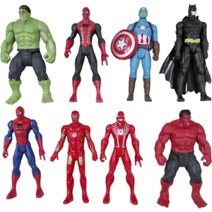 Brother Toys Avangers Süper Kahramanlar 8 Li Işıklı Figür Set Hulk Örümcek Adam Kırmızı Hulk Venom Batman