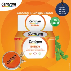 Energy Multivitamin 30'lu Tablet + Günlük Vitamin Kutusu Hediye