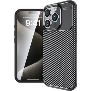 Apple iPhone 16 Pro Max Kılıf Karbon Desenli Lux Negro Silikon