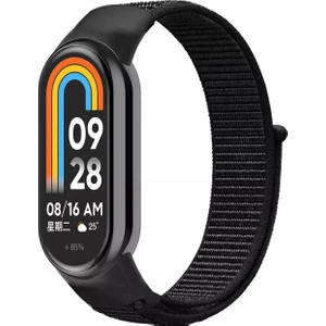Xiaomi Mi Band 8 Mi Band 9 Uyumlu Hasır Örgü Kordon Kayış Bileklik