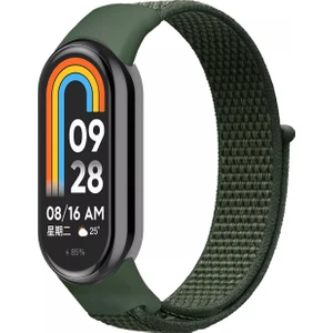 Xiaomi Mi Band 8 Mi Band 9 Uyumlu Hasır Örgü Kordon Kayış Bileklik