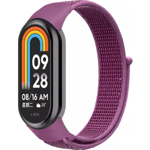 Xiaomi Mi Band 8 Mi Band 9 Uyumlu Hasır Örgü Kordon Kayış Bileklik