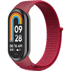 Xiaomi Mi Band 8 Mi Band 9 Uyumlu Hasır Örgü Kordon Kayış Bileklik
