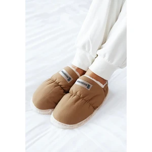 2025 Kahverengi Kadın Ev Ayakkabısı Panduf